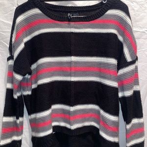 striped cropped sweater